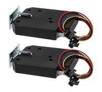 TEHAUX 2 Piezas Cerradura Electrónica Inteligente Negra para Armarios y Puertas Pequeñas Mecanismo de Seguridad Robusto y Control Eléctrico sin Cable para Oficina y Hogar