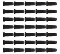 TEHAUX 35 Protectores de Tope para Rueda Giratoria de Silla Negra