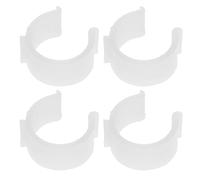 TEHAUX 4 Piezas Hebilla de Soporte Central para Barra de Cortina 26-28mm