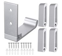 TEHAUX 5 Ganchos Plegables de Aleación de Aluminio con Tornillos, Resistentes Prueba de Rayaduras, para Colgar Ropa y Sombreros en Cocina y Dormitorio