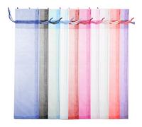TEHAUX 50 Bolsitas de Organza Cordón, Bolsa de Tela para Joyas y Maquillaje, Gran Capacidad, Uso Versátil para Baño y Salón