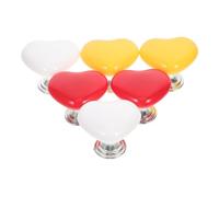 TEHAUX 6 Piezas Pulsador de Cisterna en Forma de Corazón para Baño