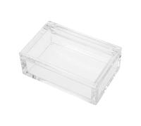 TEHAUX Caja de Almacenamiento Tapa Abatible de Acrílico Transparente para Cerillas Resistente y Hermética Acceso Rápido para y Uso en Mesa