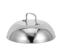 TEHAUX Cúpula Redonda de Acero Inoxidable para Tapas de Cocción, Resistente y Duradera Sellado de Humedad para Cocinas Comerciales E Interiores