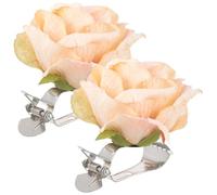 TEHAUX Hebilla de Cortina Clip de Cortina 2 Piezas con Forma de Flor, Soporte de Cortina de Metal y plástico, sujeción Fuerte, para Cortina y Visillo en Estudio
