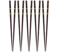 TEHAUX Palillos Reutilizables de Madera Estilo Japonés Sakura Antideslizantes, 5 Pares Caja Temática de Viento, Ideales para Cocina y Regalos Elegantes