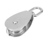 TEHAUX Polea de Acero Inoxidable Serie 50 Rueda de 50mm, Capacidad Máxima de 400kg, Resistente y Giratoria para Uso Industrial y Carga Pesada