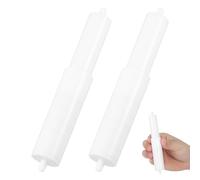 TEHAUX Rodillo portapapel de plástico, Rodillo de Papel higiénico, 2 Unidades, Eje Central Integrado, para Hotel y baño