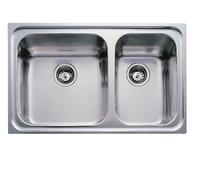 TEKA Fregadero sobre encimera CLASSIC 2C 80 I O . 11119006.. Inoxidable. Dos cubetas.