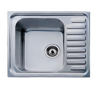Teka 10119059 - Fregadero Classic 1C 1E 1 Cubeta + Escurridor Reversible Sobre Encimera Mueble 50 cm