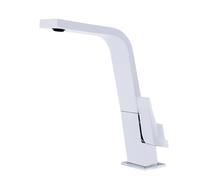 Teka Grifo de cocina monomando IC 915 Caño alto plano giratorio Aireador anticalcáreo Blanco