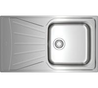 Teka 50 E-XP 1B 1D, rectangular, acero inoxidable, acero inoxidable, 1 cuba, cuadrado, 460 x 460 mm