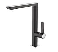 Teka 62915020NC - Grifo FO 915 Monomando Caño Alto Giratorio Aireador Anticalcáreo Negro