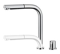 Teka Grifo de cocina de pie AUK 983 monomando caño extraíble y retráctil giratorio Cromo 509830200