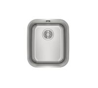 Teka Fregadero BE 34.40 – Bajo encimera, 1 cubeta, Inoxidable, mueble 45 cm