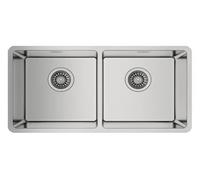 Teka Be Linea RS15 2C 860 - Fregadero Bajo Encimera Inox mueble 90 cm