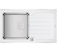 Teka Diamond fregadero de acero 86x51 cm blanco 115100012