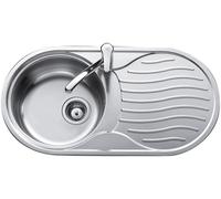 Teka Fregadero sobre encimera DR-80 11110005 – 1 cubeta con escurridor derecho inoxidable