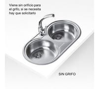 Teka DUETTA 2C - Fregadero De Cocina Acero Inox 90 Cm 2 Cubetas 0 Escurridor