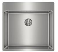 Teka Fregadero FORLINE RS15 50.40 – 1 cubeta, enrasado Top, para mueble 60 cm, SilentSmart, Inox