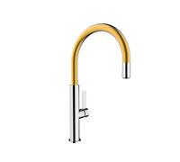 Teka FOT 995 - Grifo de cocina Monomando Caño Giratorio Cromo Latón