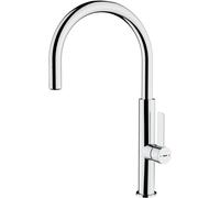 Teka Grifo de cocina FOT 995 Monomando Caño alto giratorio Aireador anticalcáreo Easy-Quick Cromo