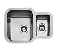 Teka Fregadero bajo encimera BE 1½C 625 REV – Acero inoxidable, 1,5 cubetas, 70 cm