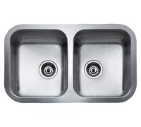 Teka Fregadero BE2C780 – Bajo encimera, 2 cubetas, Acero inoxidable 18/10