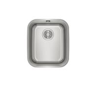 Teka Fregadero BE 34.40 – Bajo encimera, 1 cubeta, Inoxidable, mueble 45 cm