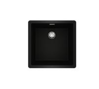 Teka Fregadero Radea R10 Tegranit 45,6x45,6 cm 1 cubeta Doble instalación Negro 115230048
