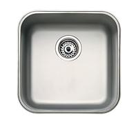 TEKA Fregadero de 1 Cubeta, Acero Inox 18/10 con Válvula Canasta, BE 40.40