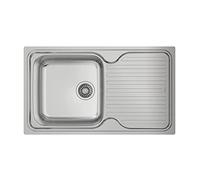 Teka Fregadero Classic 1C 1E – Acero inoxidable reversible, 1 cubeta con escurridor