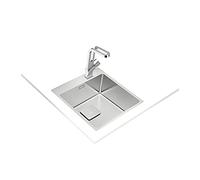Teka - Fregadero Forlinea Rs15 40.40 Color Inox Ref 115000020 Mueble De 50 Cm Doble Posibilidad De Instalación