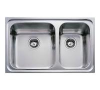 Teka Fregadero sobre encimera CLASSIC 2C 80 I O 11119006 Inoxidable, dos cubetas