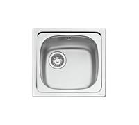 TEKA Fregadero sobre encimera STARBRIGHT E-50 1C. 115020027. Una cubeta. con escurridor. Inoxidable. acabado acero. Para mueble