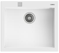 Teka fregadero Forsquare de tegranit 57x50 cm blanco 115230009