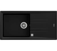 TEKA Fregadero sobre encimera TEGRANITE STONE 60L-TG 1C 1E NEGRO. 115330008.. Negro. Una cubeta. Con escurridor.