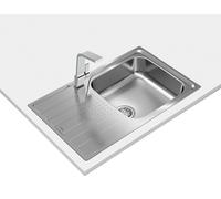 Teka Fregadero Universe 50 T-XP 1C 1E Max – 1 cubeta 50 cm, escurridor reversible, inox