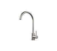 Teka Grifo de cocina UNI 9310 – Monomando, caño alto giratorio 360º, Acero inoxidable AISI 304