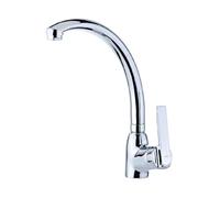 TEKA Grifo Cocina Monomando, Caño Alto Giratorio, Aireador Anticalcáreo, Latiguillos Flexibles 3/8”, IN 914 53914C6