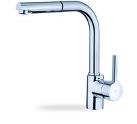 Teka Grifo de cocina monomando ARK 938 – caño alto extraíble, aireador anticalcáreo, cromo