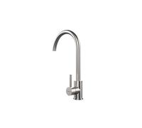 Teka Grifo de cocina UNI 9310 – Monomando, caño alto giratorio 360º, Acero inoxidable AISI 304