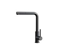 Teka Grifo de cocina UNI 9331 monomando caño alto giratorio 360º extraíble AISI 304 Negro