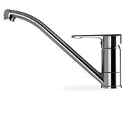 Teka Grifo de cocina ML 8191362 - Monomando caño bajo giratorio anticalcáreo cromo sobre encimera