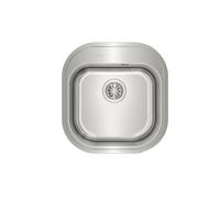 TEKA Kit de Fregadero 1 Seno en Acero Inoxidable, Acabado Pulido, Incluye Grifo UNI 9310, Escurridor y Dispensador de Jabón, Válvula de Canasta 3 ½, Modelo Tekaway