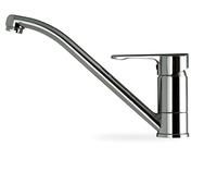 Teka Grifo de cocina ML 8191362 - Monomando caño bajo giratorio anticalcáreo cromo sobre encimera