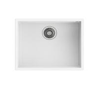 Teka SQUARE 50.40 TG BLANCO ARTICO - Fregadero De Cocina Sintetico 44 Cm 1 Cubeta 0 Escurridores