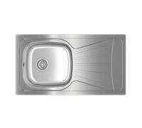 Teka StarBright E-50 1B 1D - Fregadero Sobre Encimera 1 Cubeta + Escurridor 45 cm Acero inox