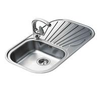 Teka STYLO 1C 1E DCHA - Fregadero De Cocina Acero 1Ø Inoxidable 45 Cm 1 Cubeta 1 Escurridor