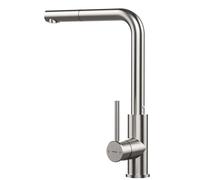 Teka Grifo de cocina UNI 9331 INOX Monomando Caño alto extraíble y giratorio 360º